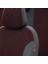 Fiat Fiorino 2008-Sonrası Özel Üretim Koltuk Kılıfı Tokyo Design Tay Tüyü Siyah - Kırmızı 3