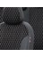 Fiat 500 L 2013-2018 Özel Üretim Koltuk Kılıfı Amsterdam Design Tay Tüyü Siyah - Beyaz 3
