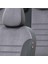 Ford Fiesta 2008-2017 Özel Üretim Koltuk Kılıfı London Design Füme - Siyah 3