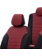 Ford Fiesta 2017-Sonrası Özel Üretim Koltuk Kılıfı Original Design Bordo - Siyah 4