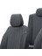 Ford Transit Custom 2012-Sonrası 4+1 (5 Kişi) Özel Üretim Koltuk Kılıfı Tokyo Design Deri Siyah - Beyaz 4