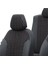 Ford Focus 2011-2019 Özel Üretim Koltuk Kılıfı Amsterdam Design Tay Tüyü Siyah - Beyaz 4