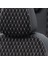 Ford Focus 2011-2019 Özel Üretim Koltuk Kılıfı Amsterdam Design Tay Tüyü Siyah - Beyaz 5