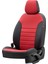 Ford Fiesta 2001-2008 Özel Üretim Koltuk Kılıfı New York Design Kırmızı - Siyah 2