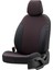 Ford Fiesta 2001-2008 Özel Üretim Koltuk Kılıfı Amsterdam Design Deri Siyah - Kırmızı 2