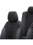 Ford Mondeo 2001-2007 Özel Üretim Koltuk Kılıfı Madrid Design Tay Tüyü Siyah - Beyaz 4