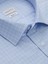 Açık Mavi Kareli Slim Fit Gömlek 2