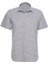 Lacivert Desenli Kısa Kollu Slim Fit Gömlek 3