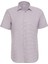 Mor Desenli Kısa Kollu Slim Fit Gömlek 3