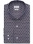 Gri Desenli Slim Fit Print Gömlek 1