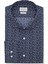 Lacivert Çiçek Desenli Slim Fit Print Gömlek 1