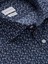 Lacivert Çiçek Desenli Slim Fit Print Gömlek 2