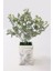 Yapay Lüx Vazoda Bonsai Bitkisi Yeşil-Pudralı 1