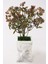 Yapay Lüx Vazoda Bonsai Bitkisi Yeşi-Turuncu 1
