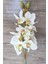Yapay Delüx Islak Singapur Orkidesi 60 cm Beyaz 1