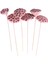 Succulent Lotus Plant Lotus Çiçeği Bambu Saplı 6 Adet Açık Pembe 1