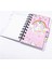 Unicorn Temalı Spiralli Planlayıcı Mini Defter Pembe 4