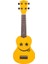 KUK-101-YW Emoji Sarı Soprano Ukulele (Çantalı) 1