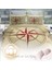 Cattleya Compass Pamuk Saten Çift Kişilik Nevresim Takımı 4
