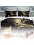 Cattleya Black Design Pamuk Saten Çift Kişilik Nevresim Takımı 4