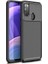Samsung Galaxy M21 Kılıf Karbon Desenli Lux Negro Silikon Siyah 1