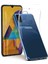 Samsung Galaxy M21 Kılıf Lüx Silikon Kılıf + Cam Ekran Koruyucu Şeffaf 3