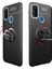Samsung Galaxy M21 Kılıf Ultra Korumalı Yüzüklü Manyetik Ravel Silikon + Cam Ekran Koruyucu Kırmızı 4