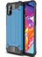 Samsung Galaxy M31S Kılıf Çift Katmanlı Darbe Emici Crash Tank Kılıf Mavi 1