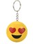 Kalpli Emoji Tasarımlı Işıklı Sesli Anahtarlık 1