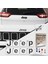 Jeep Compass Mp 2017 - 2020 Ön ve Arka Jeep Amblem Sticker Set Siyah Parıltılı Yıldız Tozu 2