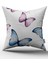 Pembe Mavi Kelebek Yastık Kırlent Kılıfı 571 1
