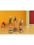 Ahşap Çiçeklik Ahşap Üçlü Saksılık Dekoratif Çiçek Stand 3'lü Set 3