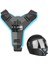 GP523 Gopro 12 Eken H9R Sjcam Sj4000 Xiaomi Aksiyon Kamera Uyumlu Kask Kamera Çene Tutucu Jaw Mount Mavi 4
