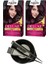 Deluxe Set Saç Boyası 4-99 Patlıcan Moru X2+ Saç Boyama Seti 1