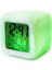 Çalar Masa Renk Değiştiren Küp Saat Alarm Clock Takvim 4