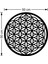 Yaşam Çiçeği Kutsal Geometri Duvar Oda Ev Aksesuarı Ahşap Tablo 50 x 50 cm 3