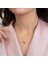 Baloncu Kız Altın Kolye 14K Gold Zirconia 2