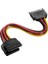 4426 Sata 15 Pin Dişi Erkek 2 Port Çoklayıcıy Kablo Splitter HDD Bağlantı Kablosu 2