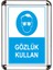 Gözlük Kullan A3 Cerceveli Uyarı ve Yönlendirme Levhası 1