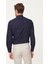 Desenli Lacivert Slim Fit Print Gömlek 5