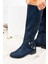 Lacivert Süet Kadın Çizme E726203402 2