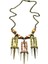 Rose Silver Gold Eskitme Otantik Kolye 1