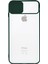 Apple iPhone 7 Plus Kapak Lensi Açılır Kapanır Kamera Korumalı Silikon Kılıf - Yeşil 1