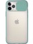 Apple iPhone 12 Pro Max Kapak Lensi Açılır Kapanır Kamera Korumalı Silikon Kılıf - Su Yeşili 2