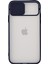 Apple iPhone 12 Kapak Lensi Açılır Kapanır Kamera Korumalı Silikon Kılıf - Lacivert 1