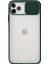 Apple iPhone 11 Pro Max Kapak Lensi Açılır Kapanır Kamera Korumalı Silikon Kılıf - Yeşil 2