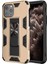 Apple iPhone 11 Pro Max Kapak Standlı Mıknatıslı Tank Kılıf - Gold 1