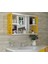 Terek Aynalı Banyo Dolabı Sarı 1