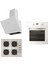 Beyaz Ankastre Set Set 043-B (MOG.6310.111.02 + MOFA.104.111.02 + MCWW130.111.600) 1