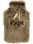 Sıcak Su Torbası Peluş Ponponlu Kahverenkli Termofor 28X18X2CM 1 lt 1